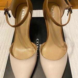 ***SOLD Coach Seline Mat Calf heels 8.5